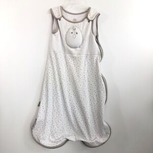 Nested Bean Wearable Blanket Zen Sack Sleep Sack M 6-15 M White Gray Stars